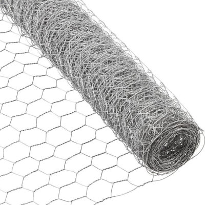 2' H x 10' W 20 Gauge Galvanized Poultry Hex Netting with 2 inch Mesh