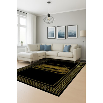 Tapis noir Mosso