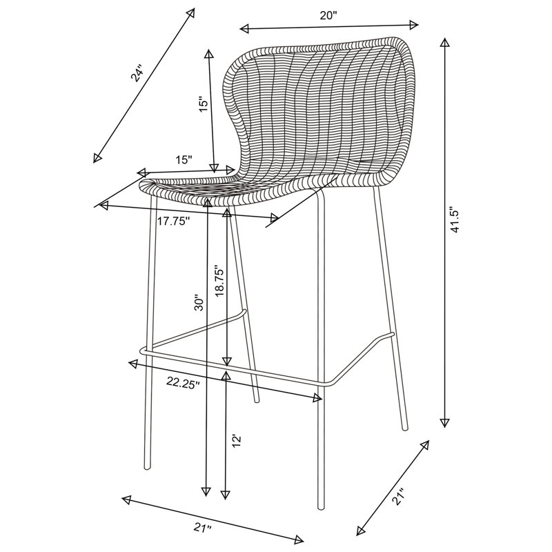 Tabouret de bar Mckinley