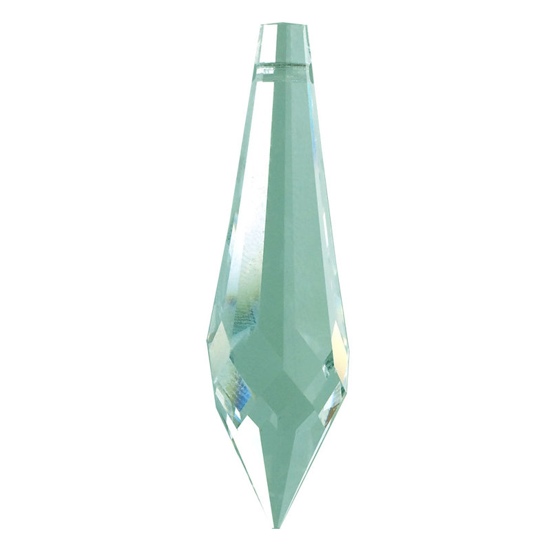 4cm Handmade Geometric Crystal Hanging Figurine Ornament, Green
