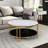 Single Glam Gold 2-Tiered Coffee Table Storage Shelf
