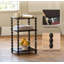 Small 3-Tier Open Shelf Side Table - White (Bedside/Living Room/Bedroom/Office Small Spaces)-460039711