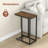 C-shaped Side Table with Heavy-duty Metal Frame-102957927