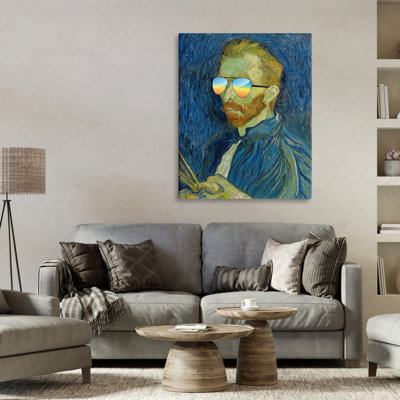Funny Van Gogh Sunglasses Canvas, design by Masters Redux