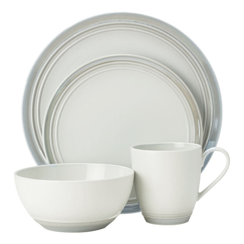 Couvert individuel 4 pièces Elura Gray
