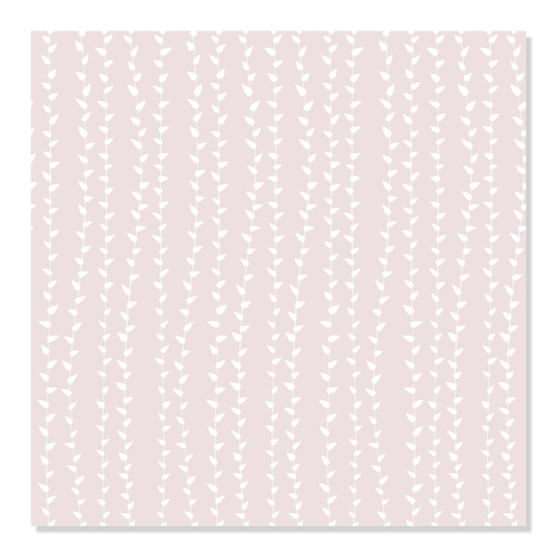 Panneau de papier peint Croswell, L 24 po x L 48 po, Rose