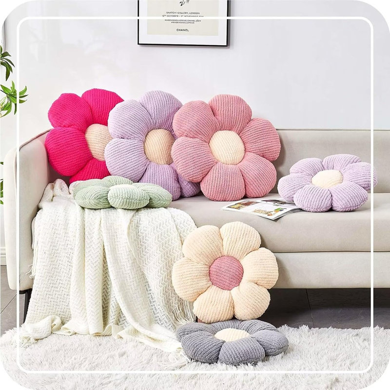 Coussin Sage Green Flower