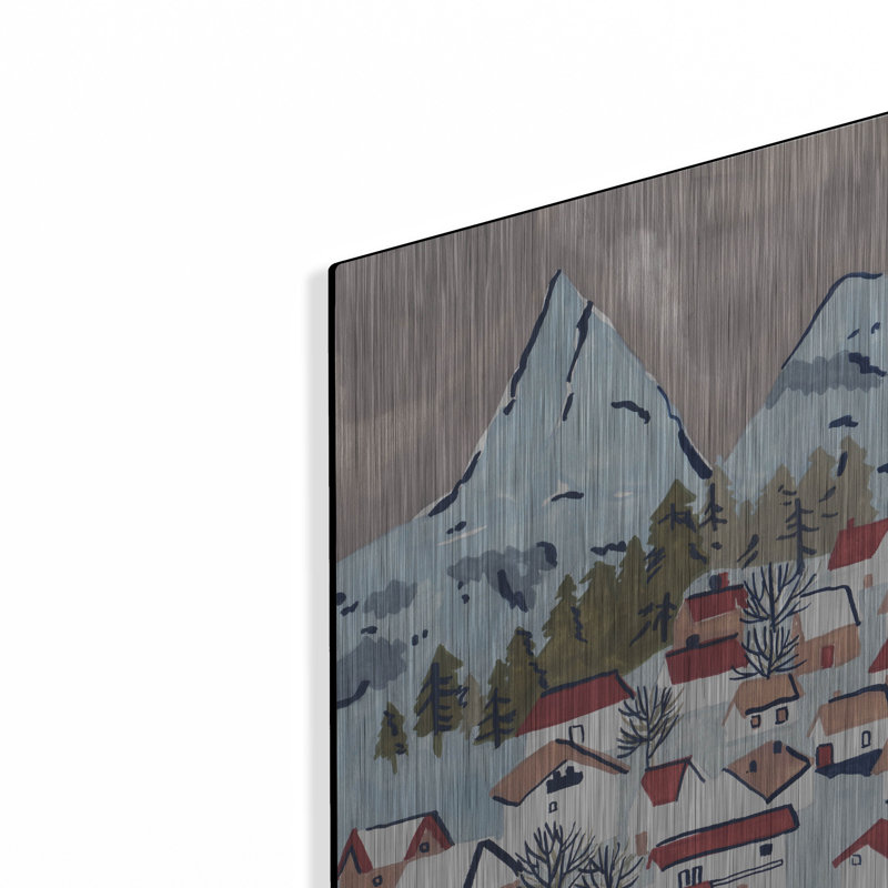  «Holiday Hues 1» par Melissa Wang, art mural en métal, 12 po x 16 po