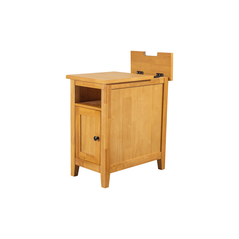 30cm W Rubberwood Bedside Table