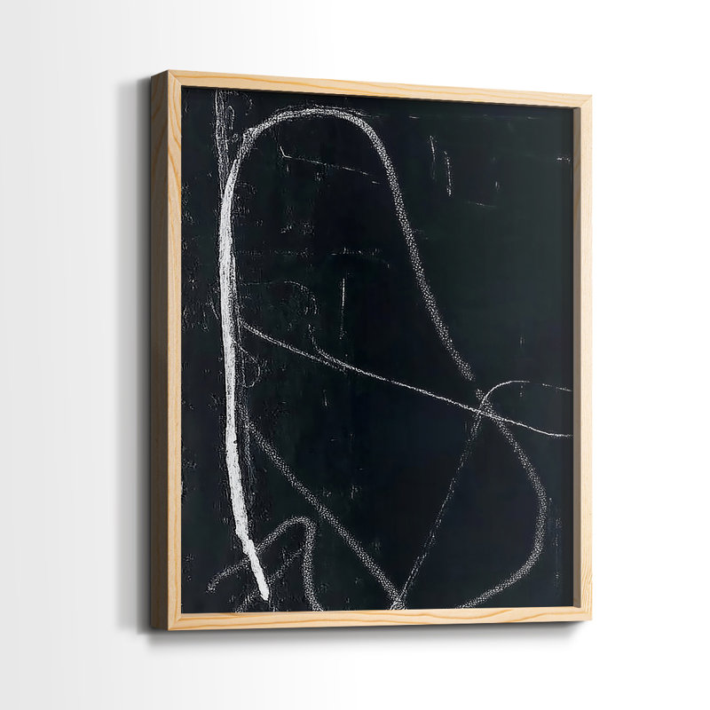 Série ABSTRACT DCxxxv - reproduction encadrée de qualité supérieure - prête à être accrochée - aucun clou requis, Naturel