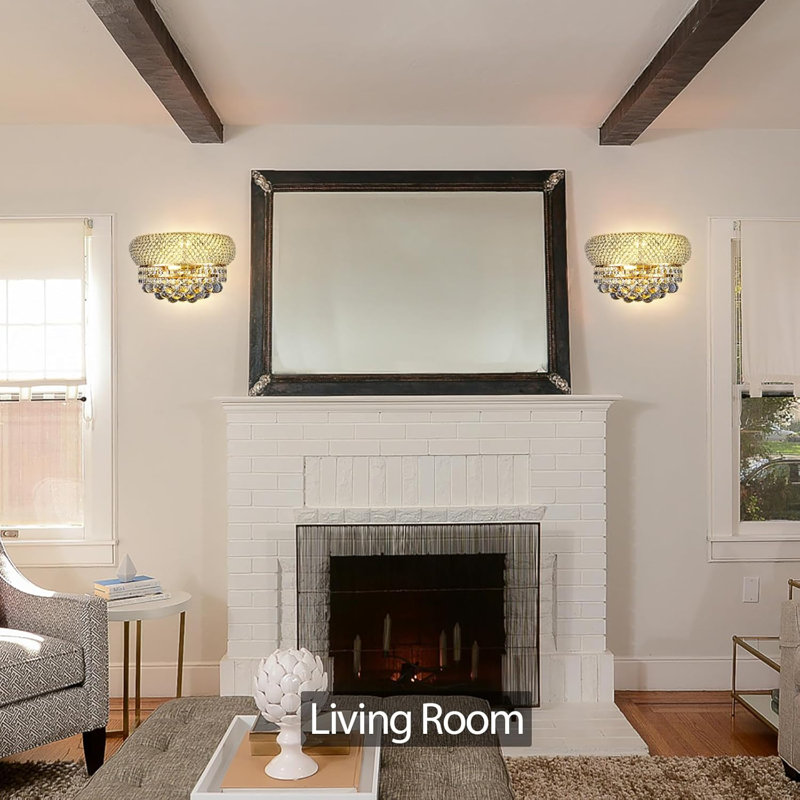 2-Light Empire Style Ceiling Mounted Light