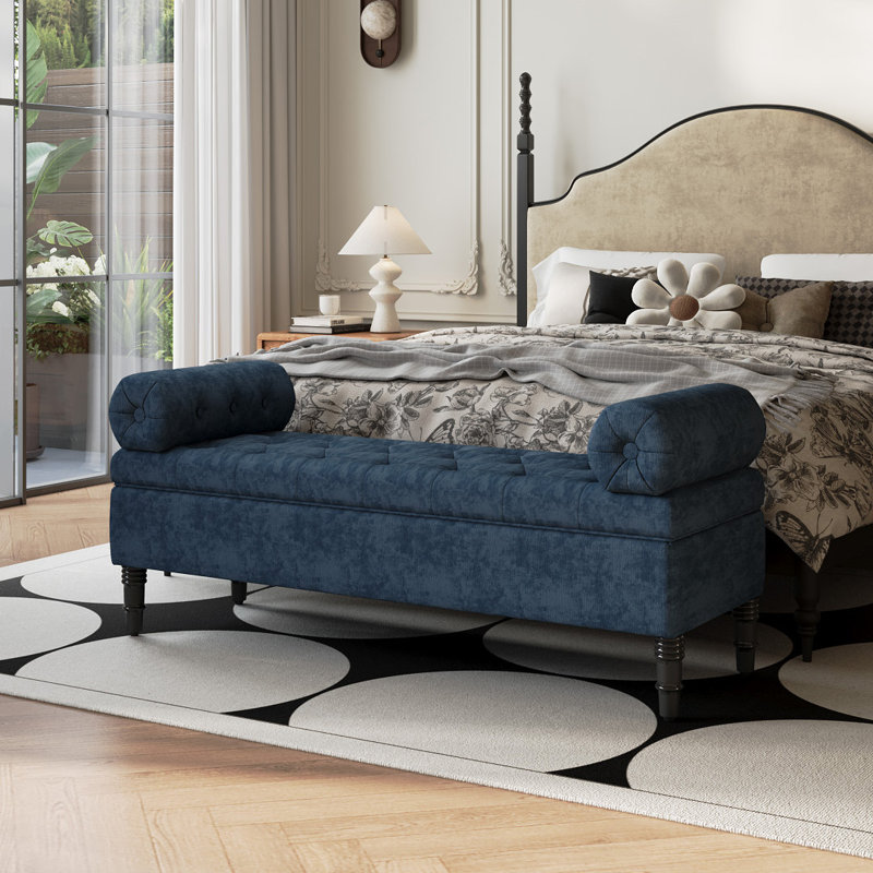 130cm Wide Rectangle No Pattern Standard Ottoman