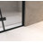 36 "X 72" Bifold Shower Door,  1/4"(6Mm)  Tempered Glass, Matte Black Aluminum Frame, Explosion Proof Film