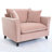 46.3" Oversized Armchair, Chenille Fabric, Comfy Chair And A Half Single Sofa With Pillow-629687941