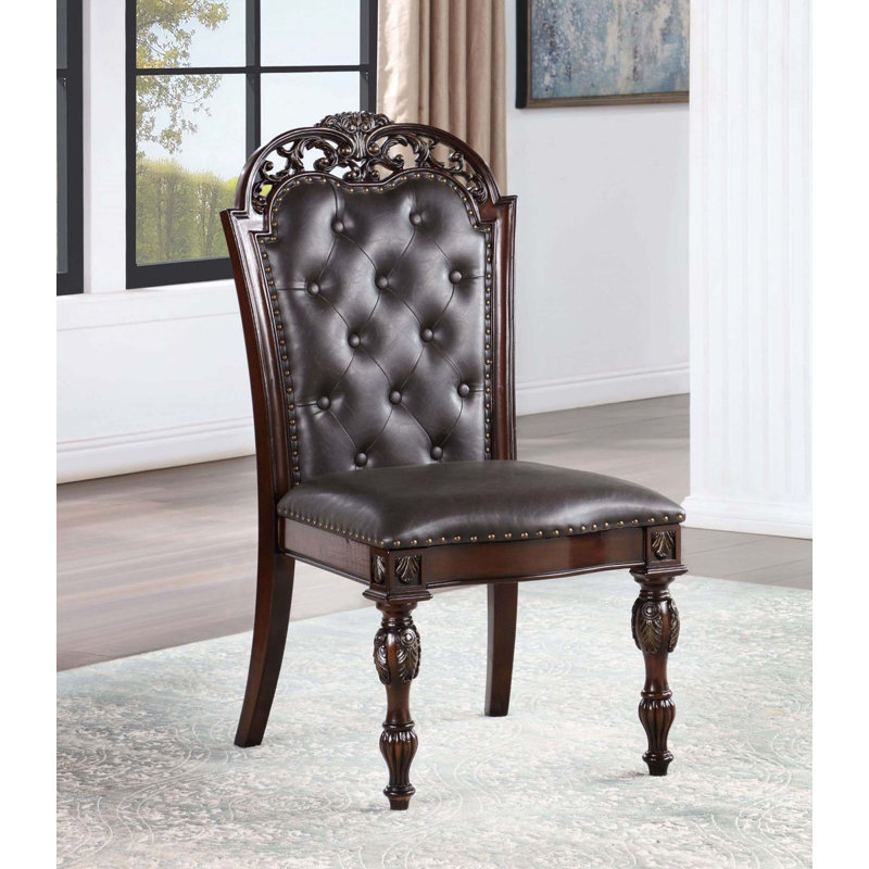 Chaises d'appoint traditionnelles en bois massif