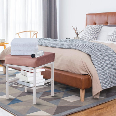 Multifonctionnel Tabouret de coiffeuse Repose-pieds en velours Repose-pieds Tabouret à langer Repose-pieds Repose-pieds Petit repose-pieds Repose-pieds Repose-pieds