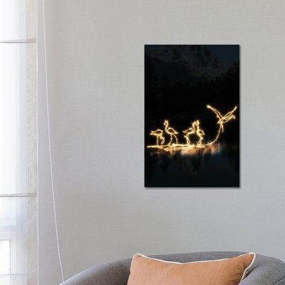 Flamingo II by Gab Fernando - No Frame Gallery-Wrapped Canvas Giclée on Canvas
