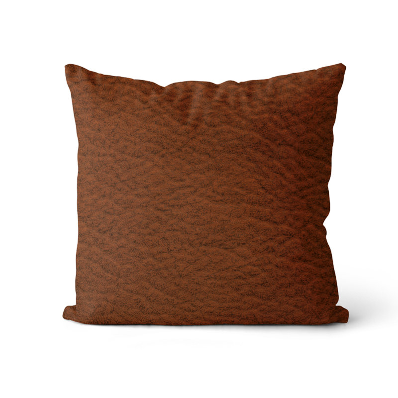 Coussin décoratif en cuir avec thème cowboy