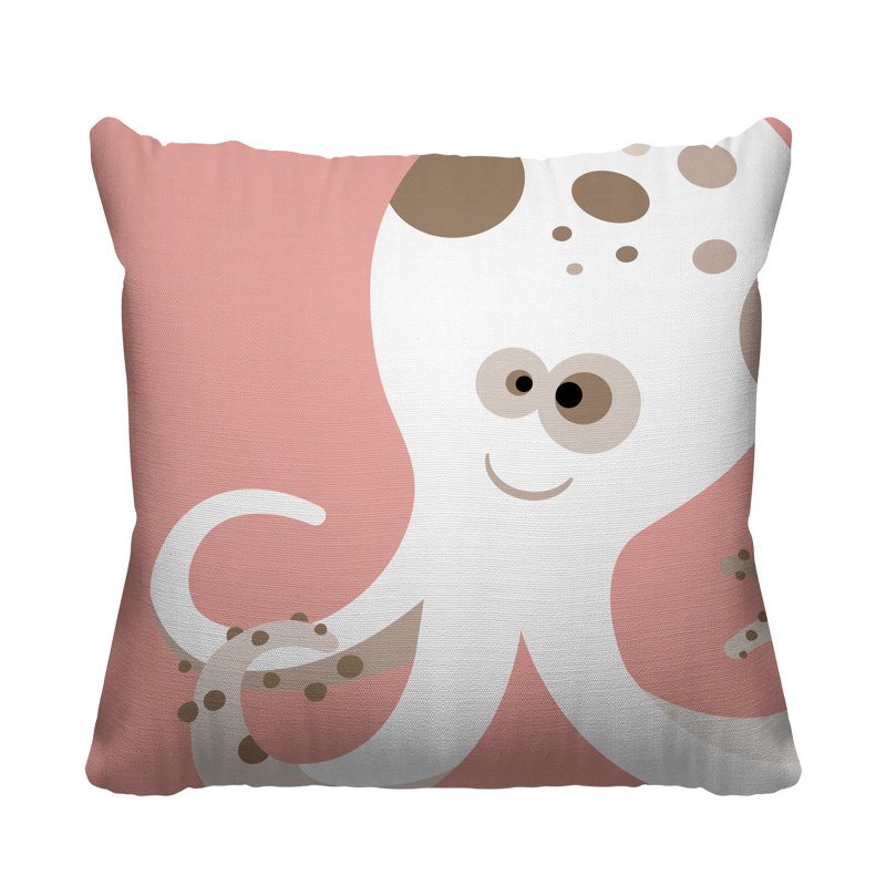 Coussin décoratif Octavious, L 19 po x H 19 po, Rose