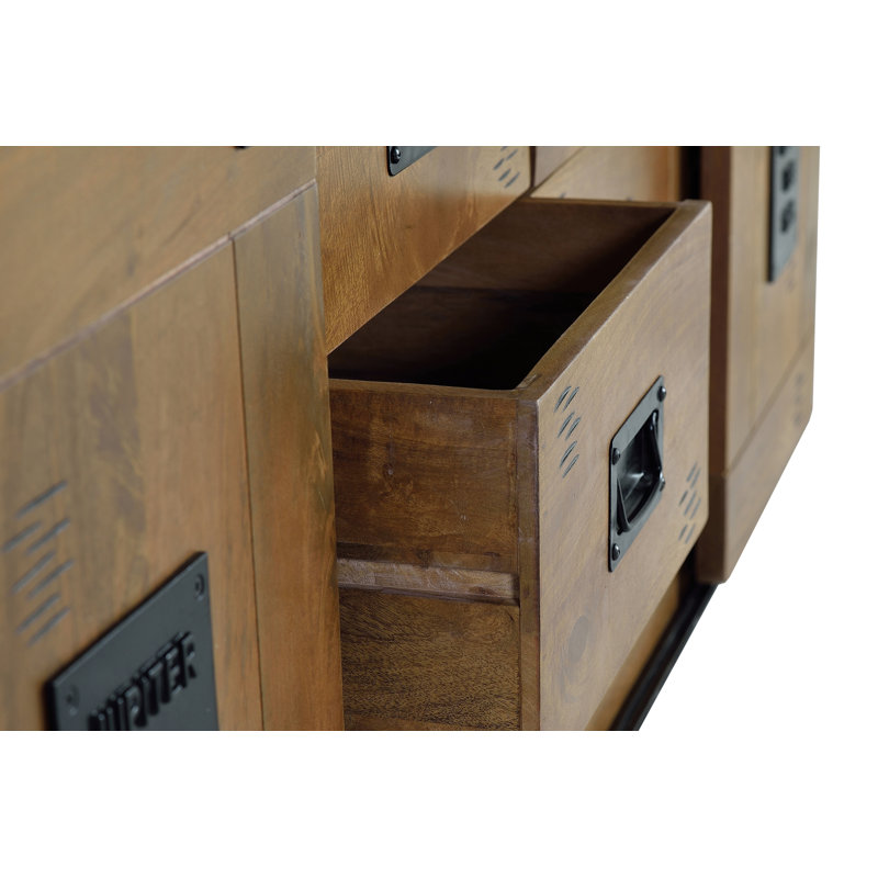 Delapaz 190cm Solid Wood Sideboard