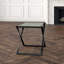 Folding Stool-Brown Leather