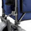 Chariot pliant avec auvent, pneus de plage 9 po, capacité de 480 lb, 300L de rangement - bleu gris-130973812