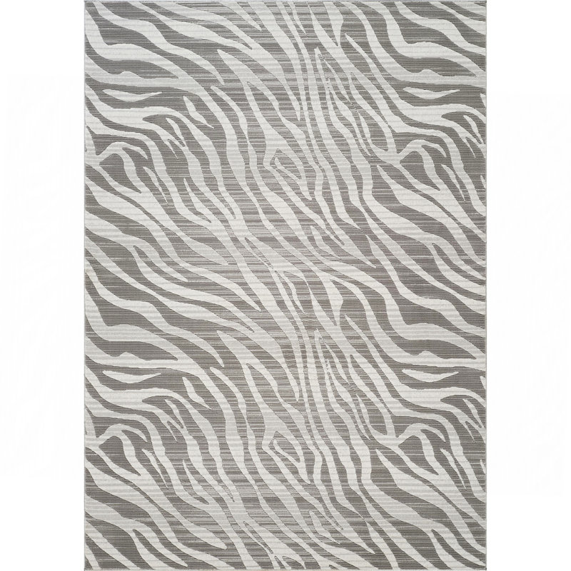 Tapis gris, Rectangle 5 pi 3 po x 7 pi 3 po