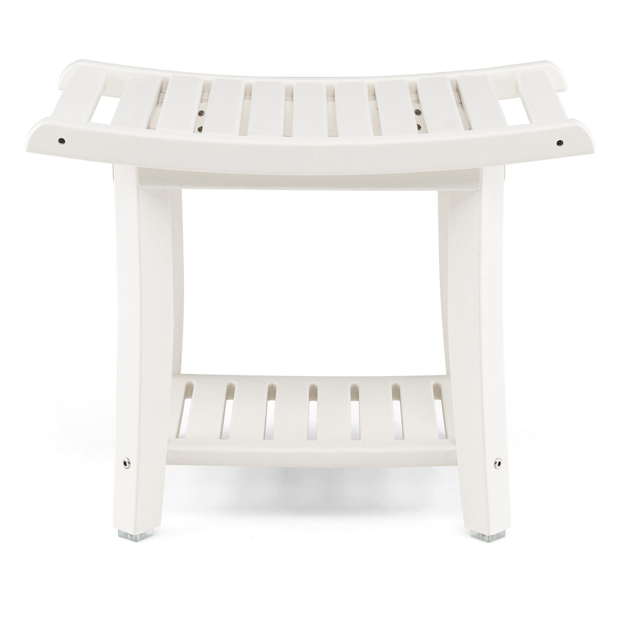 Shower discount bench white