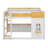 Bunk Bed With Storage Shelves,Window