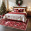 Tapis rouge lavable à la machine Christmas-367434075