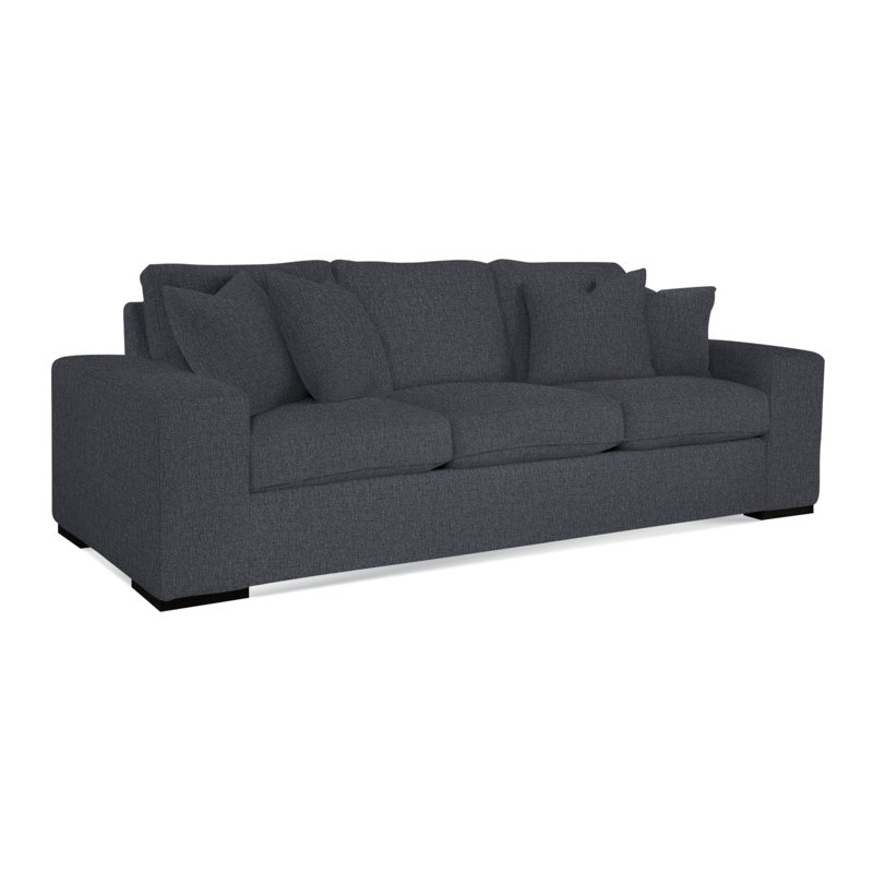 Memphis Sofa, Black , Basic Blue 100% Polyester