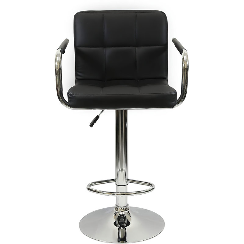 Tabouret pivotant à hauteur réglable, Noir