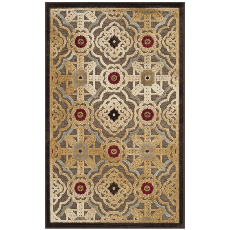 Tapis à motif géométrique Martha Stewart, Rectangle 4 pi x 5 pi 7 po