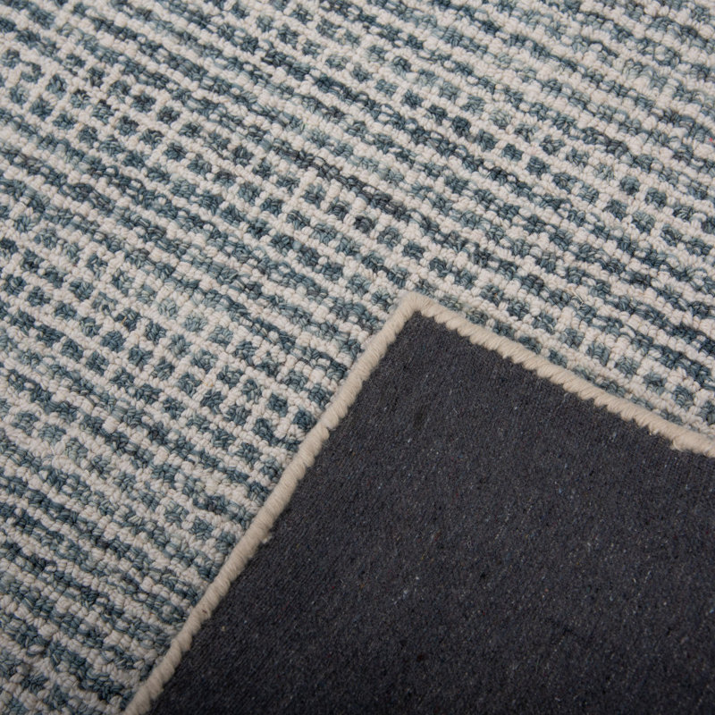 Tapis 100% laine touffeté à la main, Rectangle 7 pi 9 po x 9 pi 9 po