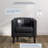 Munson 26.77" Wide Faux Leather Barrel Chair-1539667754