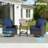 Vaylen 3-piece Patio Rattan Swivel Chair Set-767435257-750834750