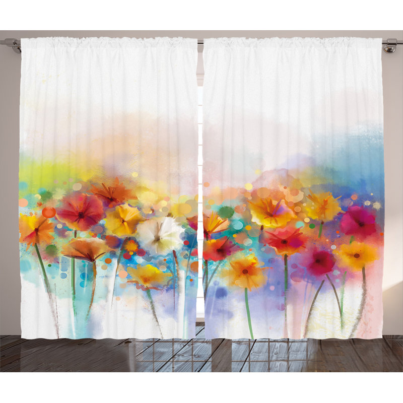 Cairnbrook Semi Sheer Curtain Pair, 54" W x 108" L