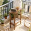 Table d'appoint étroite avec tablette de rangement, table de bout mince à 2 niveaux pour les petits espaces, table d'appoint de salon ou de chambre à coucher au design minimaliste-1048317061