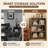 Bookcase With Adjustable Shelf In Gray-368990600