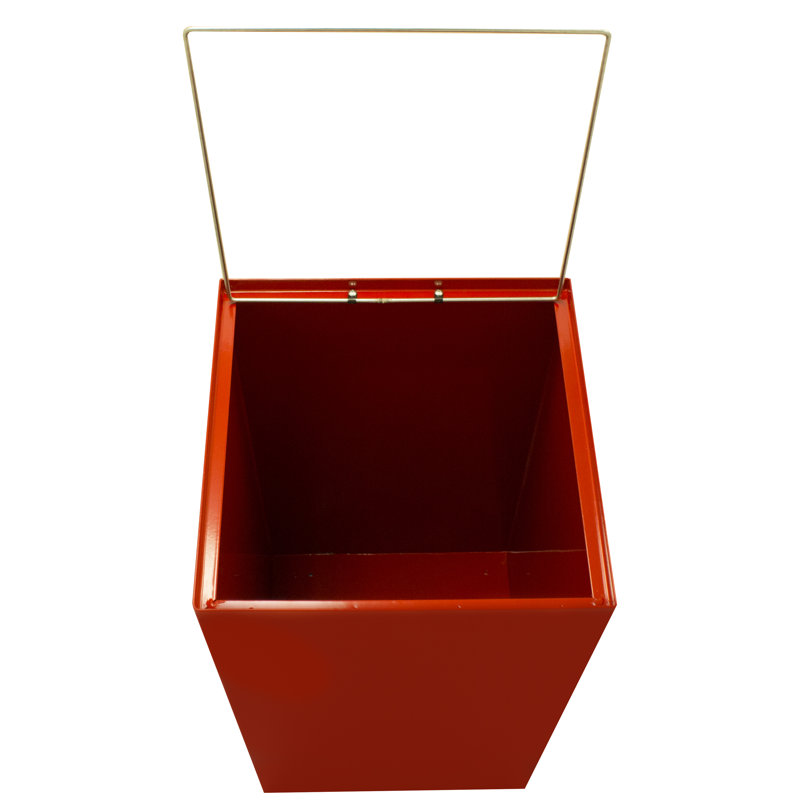 Poubelle de recyclage Geocube 24 gallons, Rouge écarlate, Carrée pour plastiques et déchets, 28 gallons