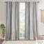Panneau de rideau en coton avec rayure et doublure en chenille 50 x 84 po-1498920357-1498920355