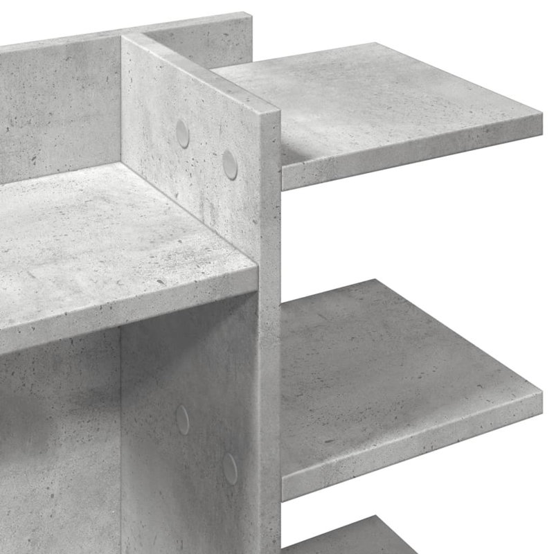 Desk Organiser 42X21.5X42 Cm Engineered Wood, Concrete Grey