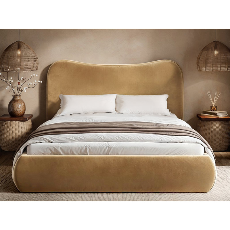 Upholstered Ottoman Bed, Double