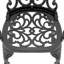 Ensemble de 3 meubles de patio en aluminium coulé avec coussins beiges