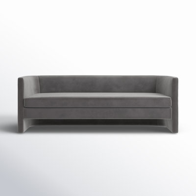 Donati 80" Velvet Square Arm Sofa by Wade Logan