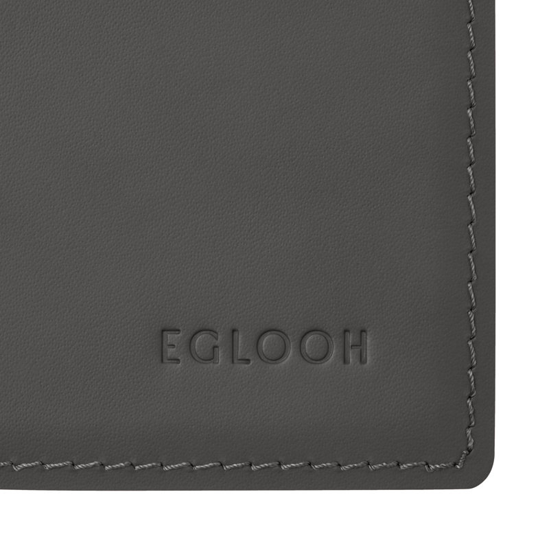 Mercurio Leather / Faux Leather Desk Pad, Anthracite Grey