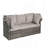5 Pieces Outdoor Patio Wicker Daybed Furniture Set with Retractable Canopy, Storable Side Table, and Soft Cushions for Relaxing in Your Backyard or Porch-1988653775