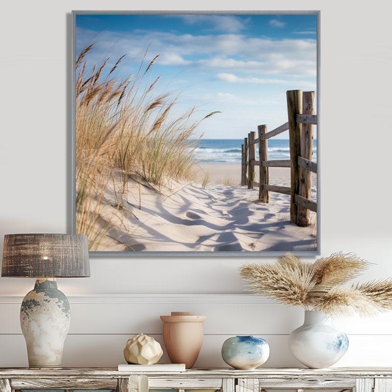 «Tranquility Path To Dune Beach III - Coastal Beach Sand», reproduction sur toile, H 30 po x l 30 po x P 1 po