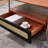 Simple oval storage coffee table-106546932