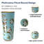 Large Ceramic Umbrella Stand - 44cm Hand-Finished Freestanding Walking Stick Holder Decorative Hallway Entryway Décor